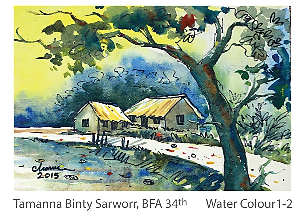 Tamanna Binty Sarworr - Water Color1-2