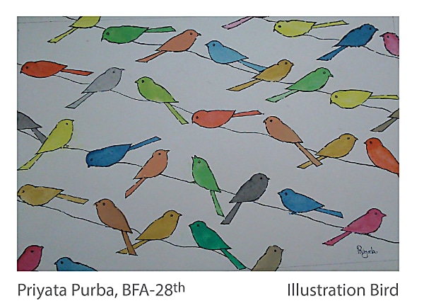 Priyata Purba - Illustration Bird