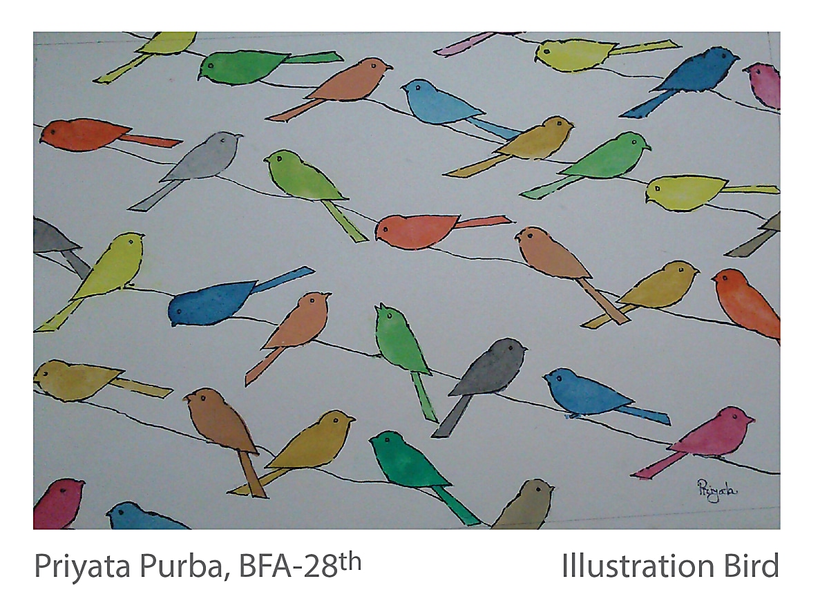 Illustration Bird - Priyata Purba